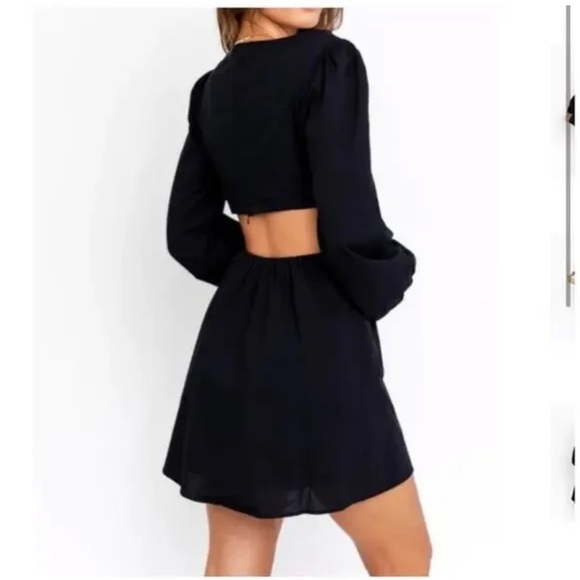 NWT Arula Xquisite black cut out long sleeve dress 3X - Picture 2 of 4